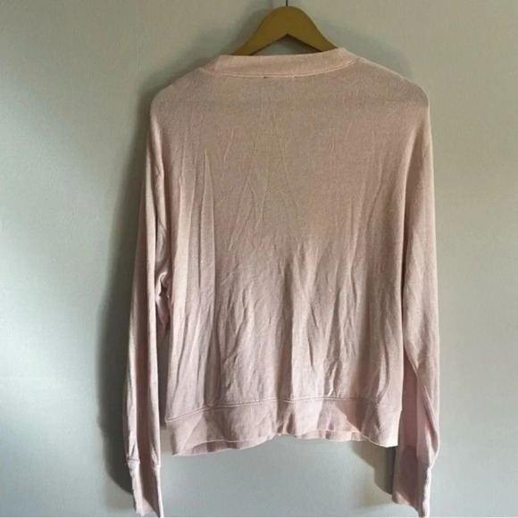 J. Crew Pink Faux Wrap Sweater - Picture 7 of 11